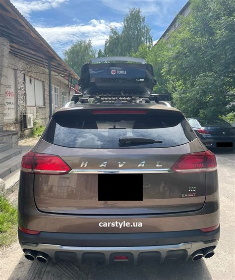 Багажник Turtle Air2 и бокс Turtle Tirol 420 Black на Haval H6 | Купить ...