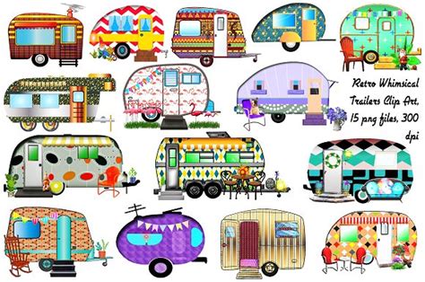 vintage travel trailer clip art 10 free Cliparts | Download images on ...