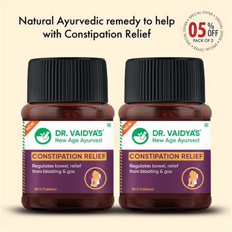 Shop Effective Ayurvedic Constipation Relief Tablets Dr Vaidya S