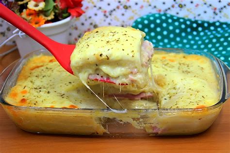 Torta De Batata Cremosa Com Presunto E Queijo Fácil E Delicioso