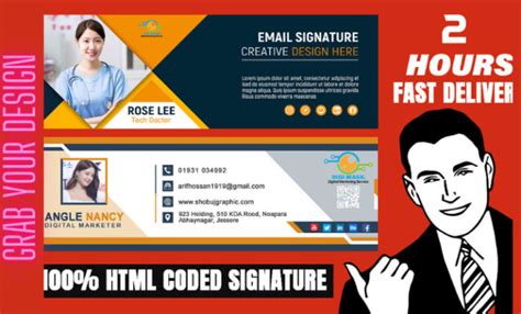 Make Email Signature Html Clickable Html Email Signature Outlook