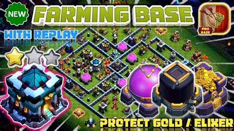 Top 10 Best Th13 Farming Base With Replay Th13 Farm Base Anti Loot