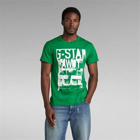 Graphic STM 2 T Shirt Green G Star RAW