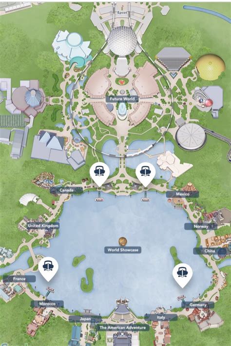 Epcot Theme Park Map