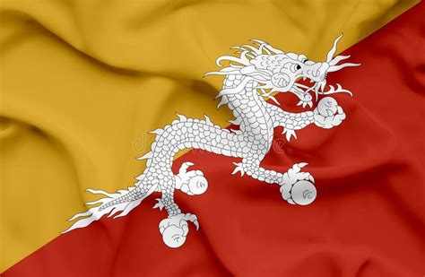 Bhutan Waving Flag Stock Illustration Illustration Of Aged