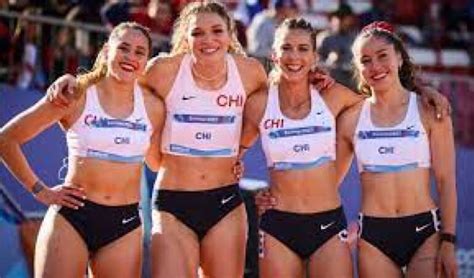 Chile logró medalla de plata en la posta 4x100 femenino Cuarteta que