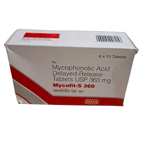 Mycofit S Mg Mycophenolic Acid Delayed Release Tablets Usp