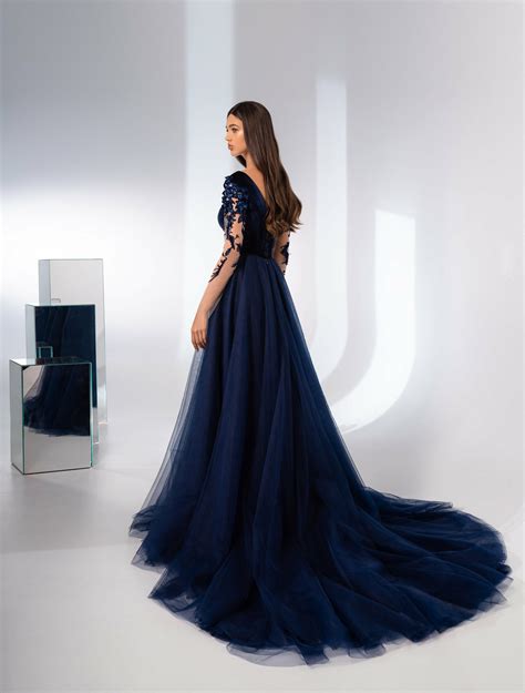 Navy Blue Wedding Dress