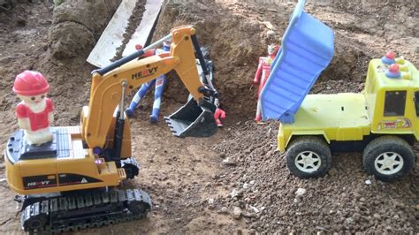 Bermain Excavator Truck Dam Truck Batu Bara Truck Bongkar Muat Tanah