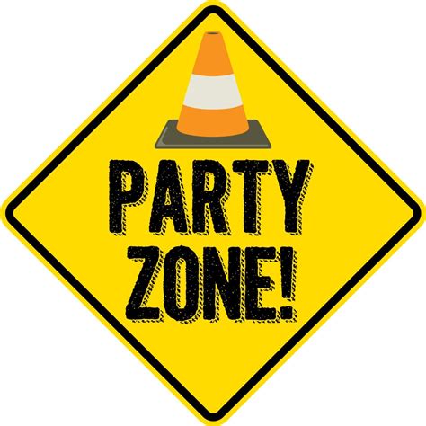 printable party signs printable party