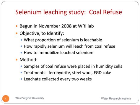 Ppt Selenium Weathering Kinetics And At Source Control Powerpoint