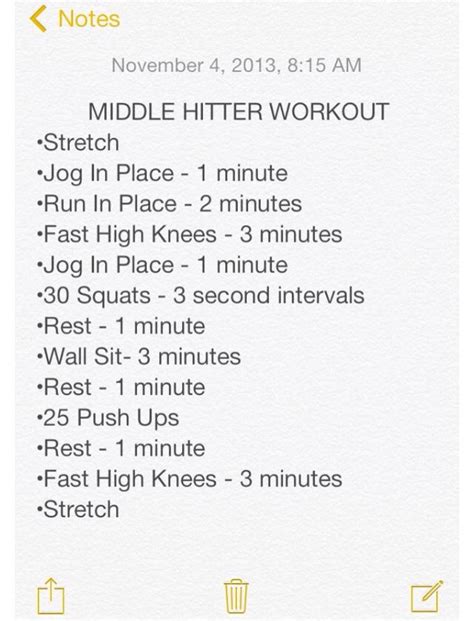 Middle hitter workout | Volleyball workouts, Softball workouts ...