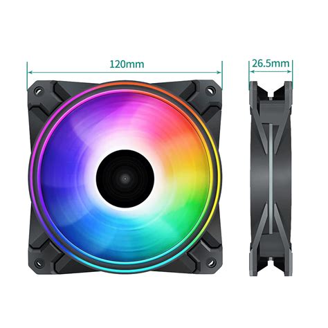 DeepCool CF120 PLUS ARGB 120mm Triple Fan Pack - Black