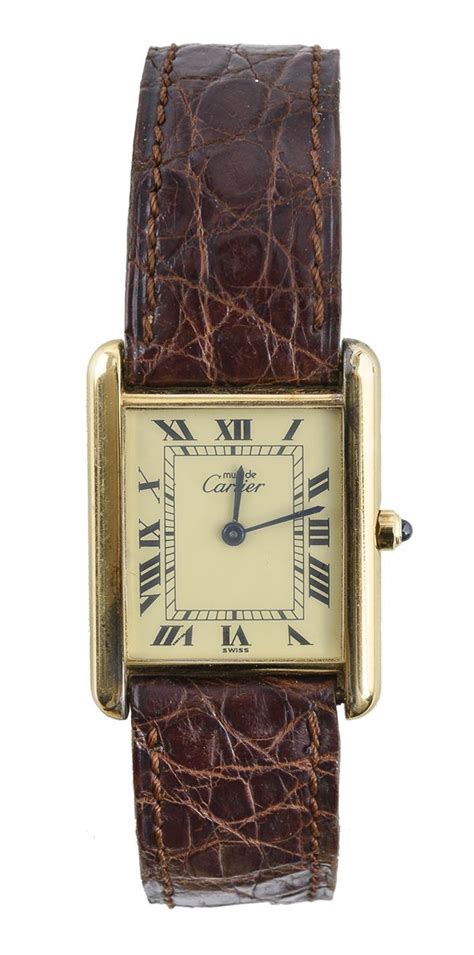 Orologio Da Polso Must De Cartier Tank Asta Asta T A Tempo Di