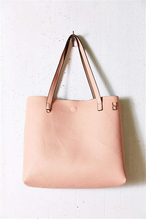 Urban Outfitters Reversible Faux Leather Tote In Pink Lyst