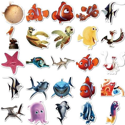 Pin By Anika On RA Finding Nemo Stickers Finding Nemo Cartoon Stickers