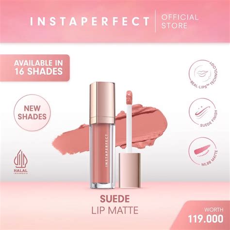 Instaperfect Suede Lip Matte MLBB Nude Lip Cream Cover Blurry Transfer Resistant Shopee