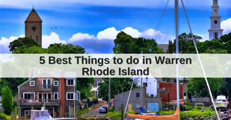 5 Best Things to do in Warren Rhode Island