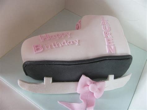 Ice Skate Cake Decorated Cake By Tracey CakesDecor