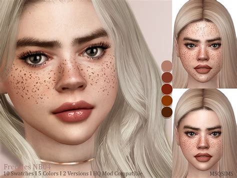 The Sims Resource Freckles NB04 Sims 4 Sims Freckles