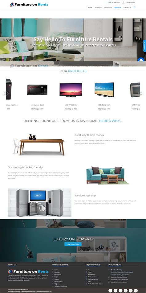 Furniture On Rents - Vicky Web Developer