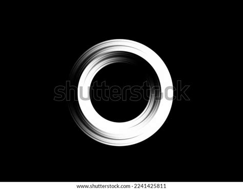 Vector White Circle Frame Logo Style Stock Vector (Royalty Free ...