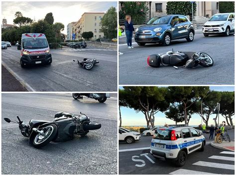 Imperia Scontro Auto Scooter In Viale Matteotti Ferita Una 35enne