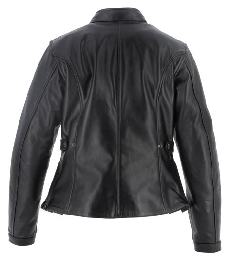 Blouson Femme Helstons Emilia Cuir Rag Noir Cuir Moto Vintage