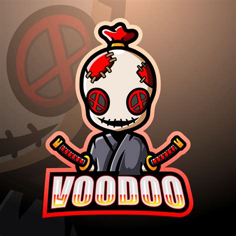 Voodoo mascot esport logo design 5911410 Vector Art at Vecteezy