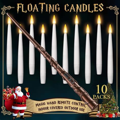 Amazon Velas Flotantes Con Varita 10 Unidades Decoraciones De