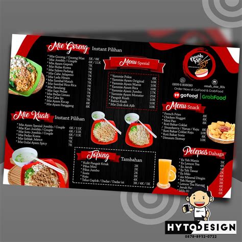 Contoh Desain Daftar Menu Makanan Cdr Kumpulan Desain Grafis Cor