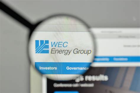 Milan Italy November Wec Energy Group Logo On The We