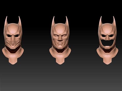 Batman Head 3d Model Cgtrader