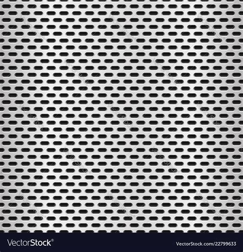 Seamless Metal Swatch Perforated Metal Pattern Vector Image