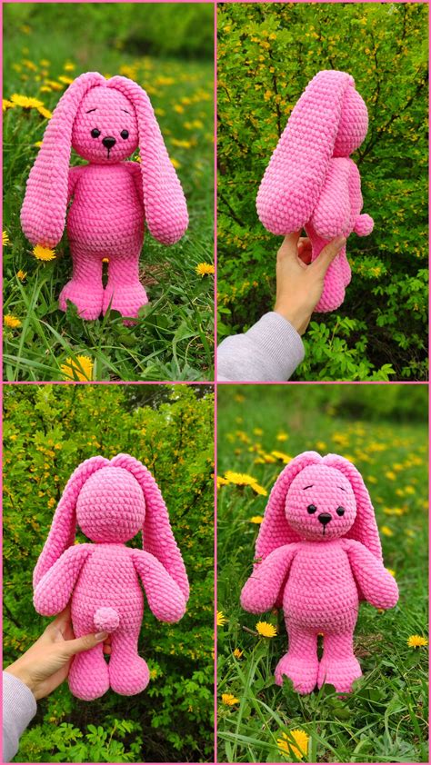 Crochet Bunny Pattern Amigurumi Rabbit With Long Floppy Ears Etsy