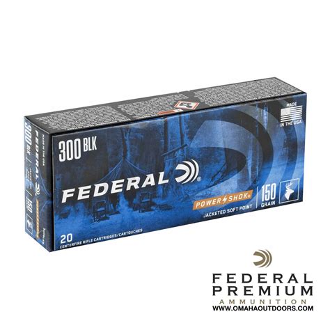 Federal Power Shok 300 Blackout 150 Grain Omaha Outdoors