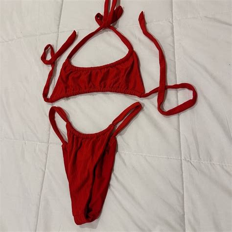 Poema Swim Red Bikini Set Poshmark