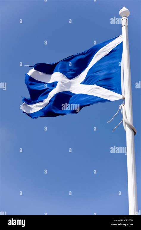 The Scottish Saltire flag Stock Photo - Alamy