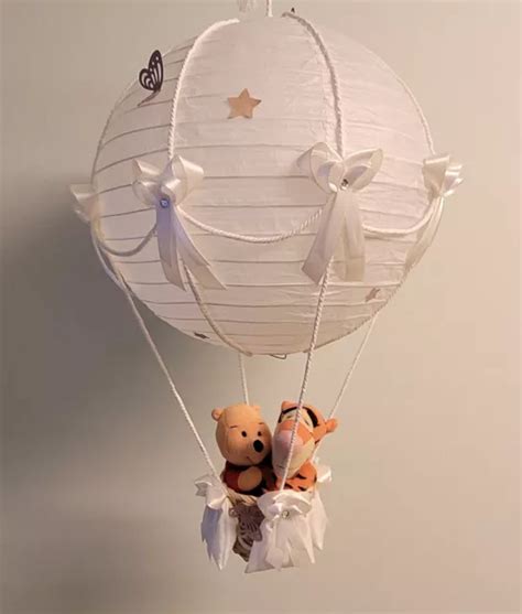 WINNIE THE POOH And Tigger Hot Air Balloon Lamp Light Shade Nursery Gift 29 99 PicClick UK