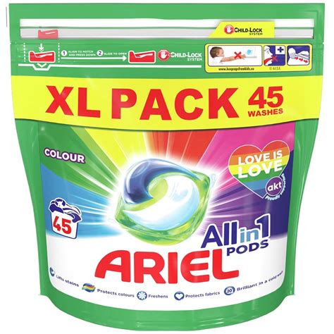 Ariel Colour All In Pods Washing Liquid Capsules Washes Wilko