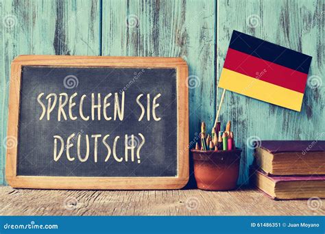 Frage Sprechen Sie Deutsch Sprechen Sie Deutsch Stockbild Bild Von