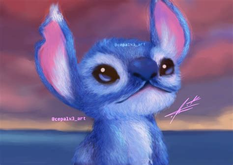 Realistic Stitch Drawing