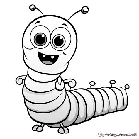 Inchworm Coloring Pages Free And Printable