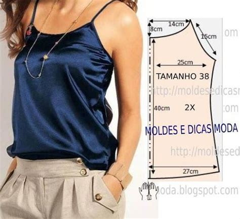 Molde de blusa fácil Sewing blouses Fashion sewing Clothing patterns