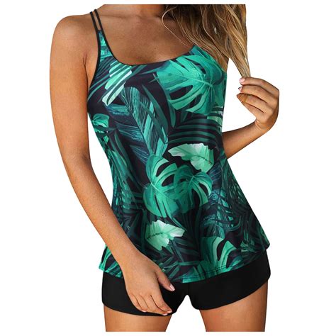Zszcpp Bikinis Sets For Women Bathing Suits Two Piece D Print Sling Hot Spring Cut Out Trendy