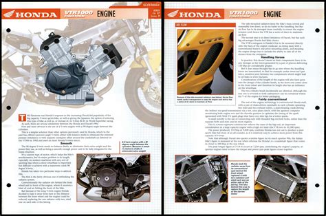 Honda VTR1000 Firestorm Engine Essential Superbike Data File Page