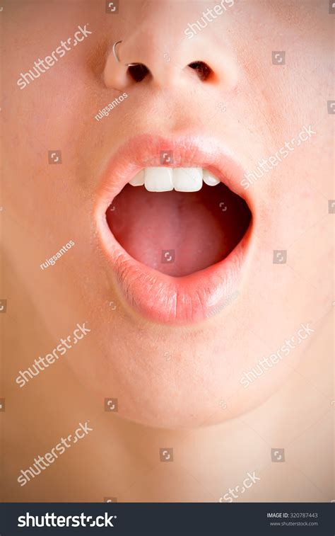 Woman Open Mouth Concept Oral Sex Stock Photo Shutterstock