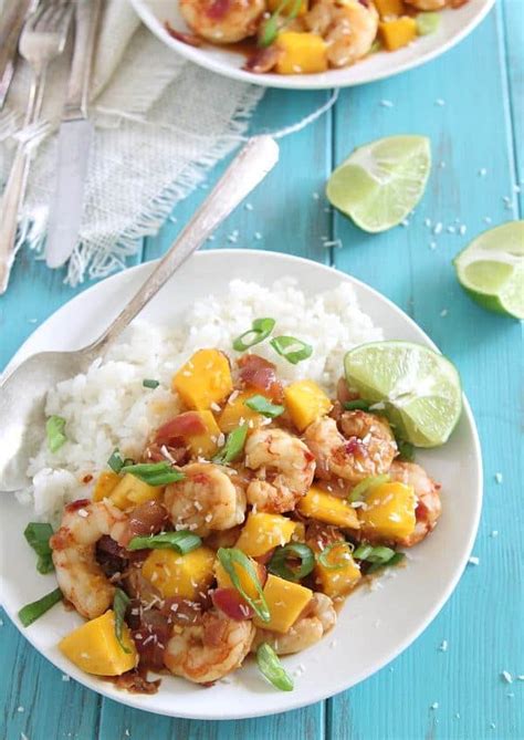 Sweet And Spicy Mango Shrimp Running To The Kitchen®