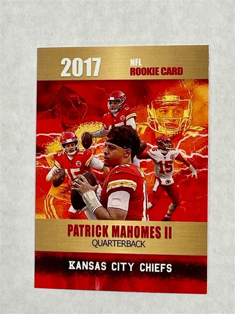 3 Patrick Mahomes Kansas City Chiefs 2017 Nfl Rookie Phenoms Cards Etsy