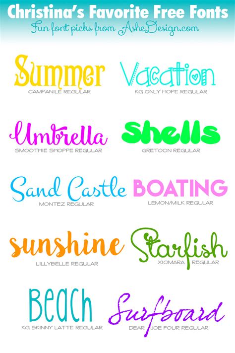 Summer Word Font